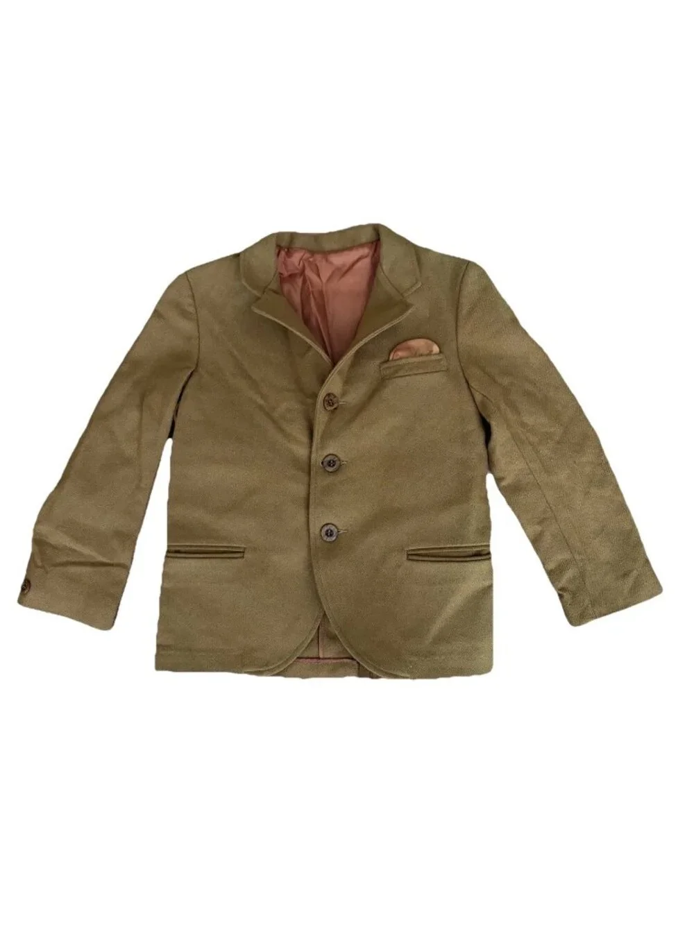 Jack Tar Togs 1950s Vintage Gold Button Up Boys Size 12 Jacket Read
